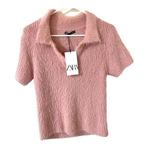 Zara pink top, NEW